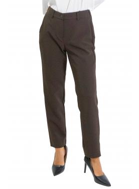 Pantalone dritto con bottone ed elastico dietro Options