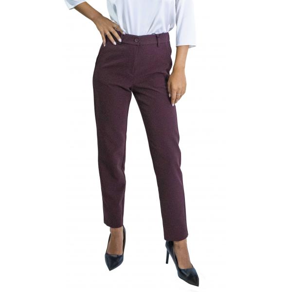 Pantalone dritto con bottone ed elastico dietro Options