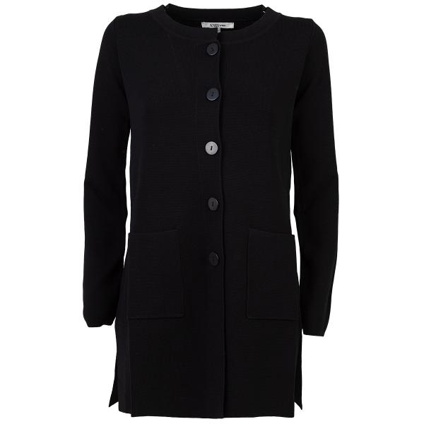 17297 Anthracite Long Sleeve Cardigan